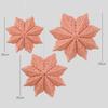 3 Piece Colorful Paper Snowflake Hanging Ornaments for Windows Walls and Christmas Tree Decoration Lightweight