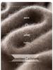 Women's Cashmere Round Neck Loose Pullover with Rolled Hem - Versatile Autumn/Winter Baby Knit Sweater