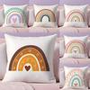 Rainbow Print Pillow Case  Ultra Soft Skin Friendly Fabric Cloud Like Comfort & Concealed Zipper