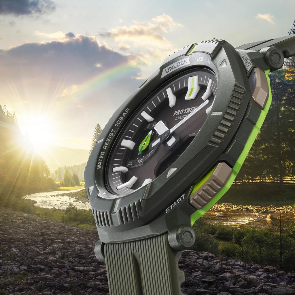 Casio Pro Trek a collaboration between the Nature Conservation Society of Japan and Pickles the is part of the Hiker Line Tough Solar available in