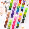 7-color Long Strip Gradient Children's Craft Ink Pads for Scrapbooking Journal Coloring Stamp Fun Kids DIY Fingerprint Painting