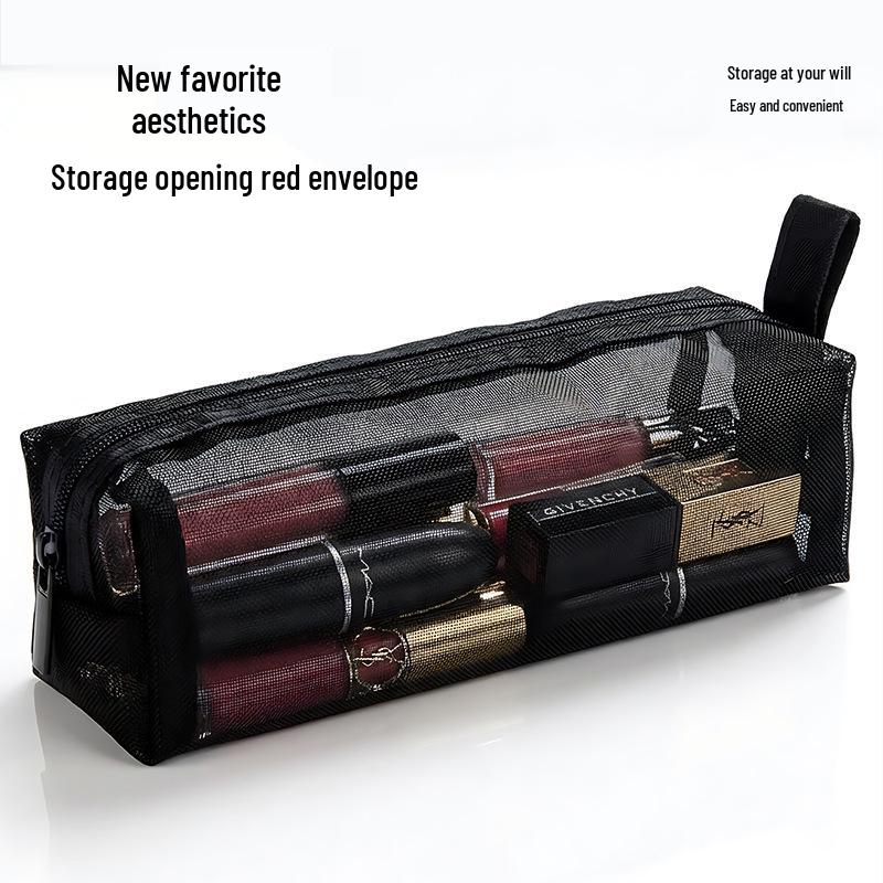 

2026 Luxury Lipstick & Lip Glaze Organizer: Transparent, Spacious, Portable, Elegant Storage Bag