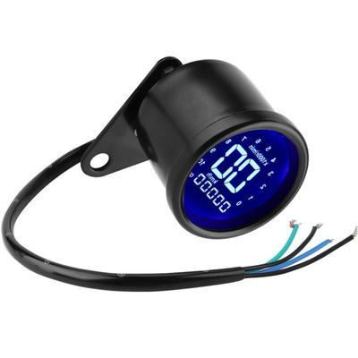 12V Motocyklový LCD Digitální Počítač Kilometrů 7 Barev Vodotěsný Rychloměr Otáčkoměr