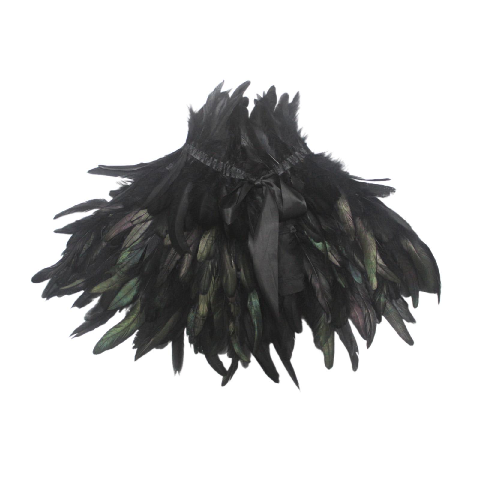 

Хэллоуин Готический воротник-шаль с перьями шарф карнавальная вечеринка перья повязка на плечи накидка сценический костюм для косплея