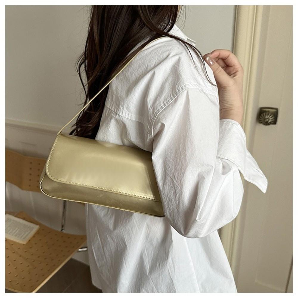 Mode Flip Cover Schoudertas PU Vierkante Onderarmtas Handtas