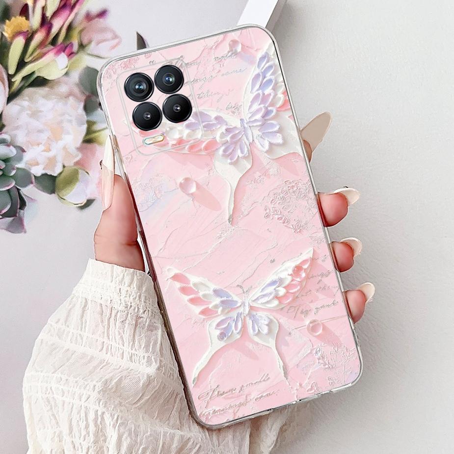 Cute Cat Fashion Painted Cover For Realme 8 Case Cover For Realme 8 Pro Soft Silicone Phone Case For Realme8 5G Realme 8i Bumper