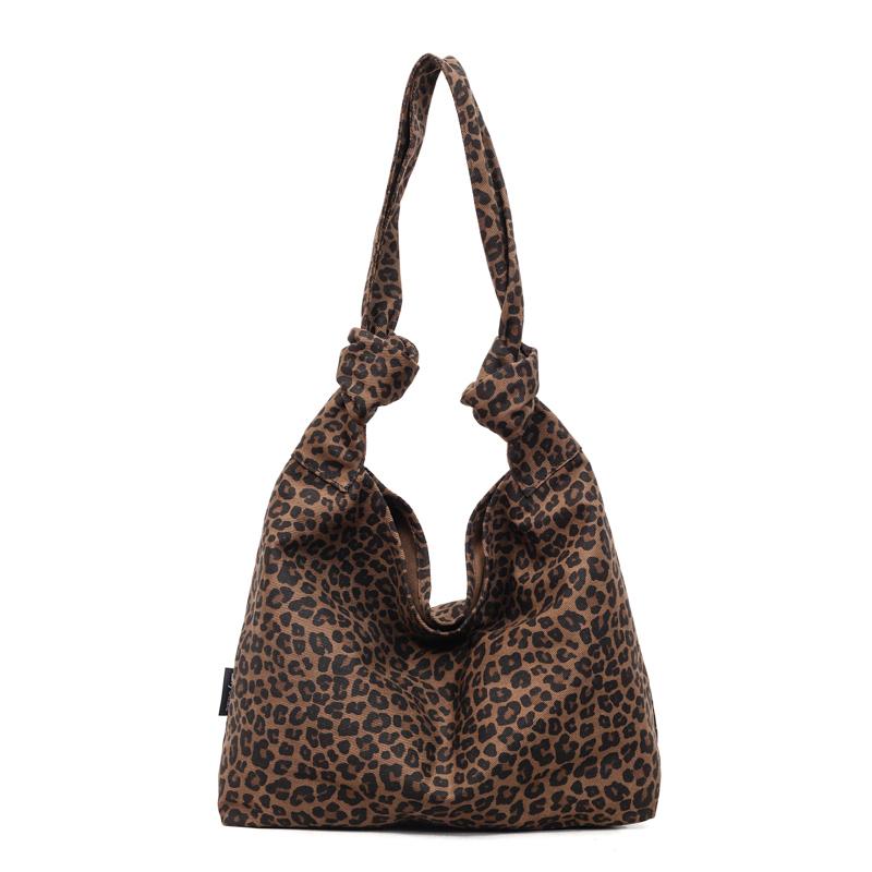 Women's Bag Leopard Print Shoulder Bag Underarm Bag Large Capacity Tote Bag