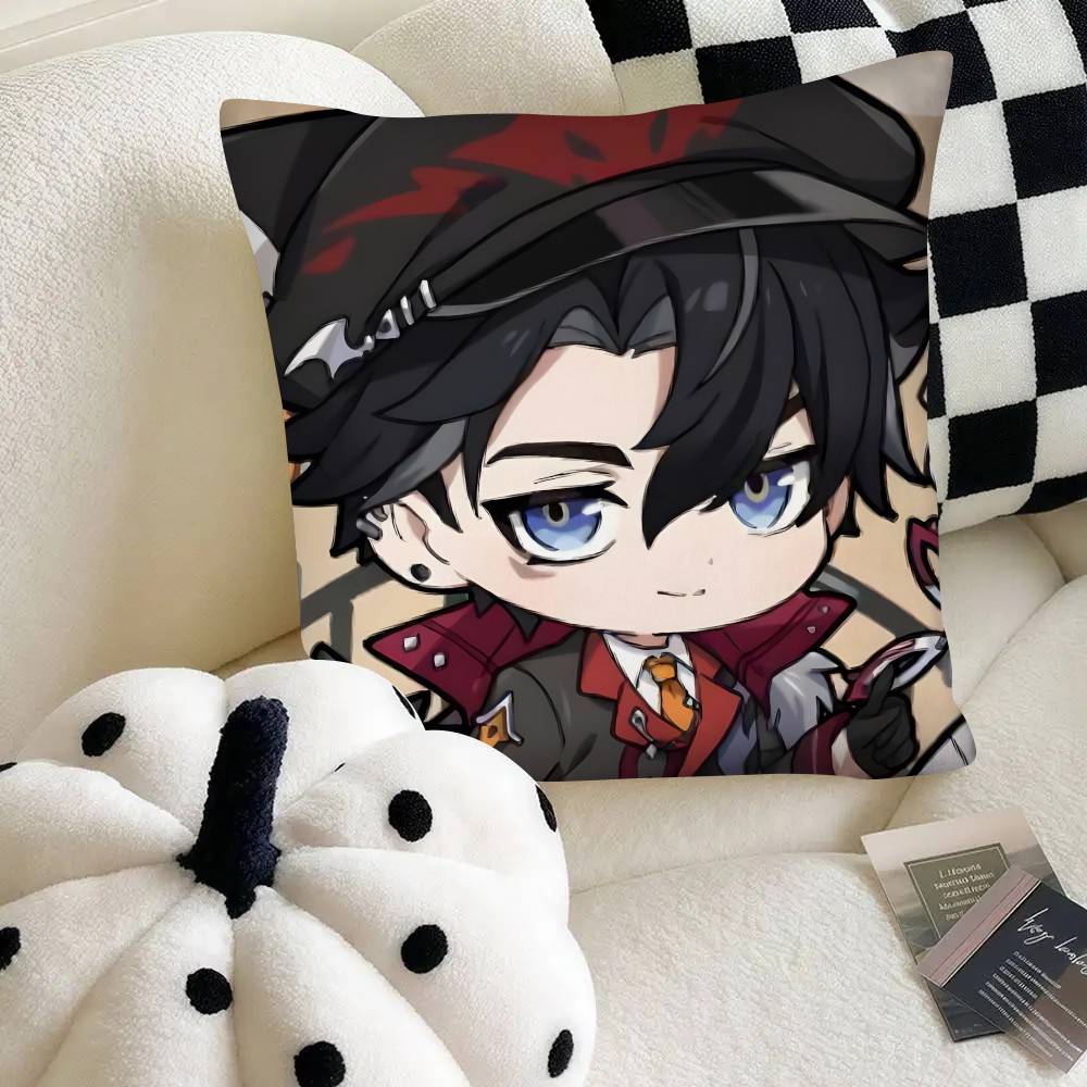 Kawaii Wriothesley Pillow Case Fashion Square Pillowcase Bedroom Sofa Room Ins Decoration Leisure