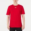 Under Armour Logo Print Crew Neck Pullover Retro T-Shirt Men T-Shirt Red 21500539-600