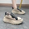 Spring New Street Photography Shoes Thick Soled Student Walking Sneakers Running Sports Height Increasing Casual Shoes