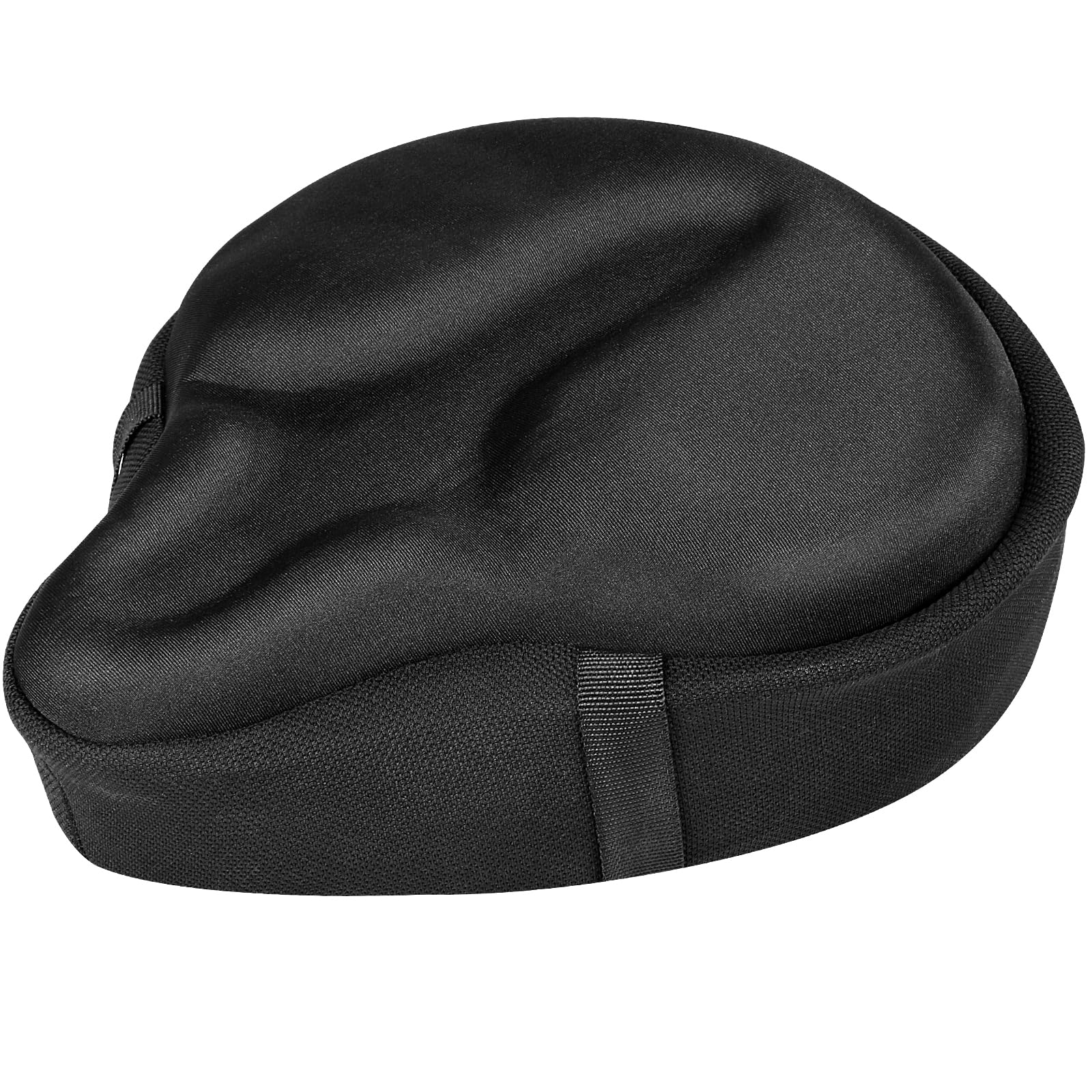 

Удобная накладка на велосипедное седло с очень толстой пеной с эффектом памяти, амортизирующая, удобная для больших городов и велосипедов, впитывающая, противоскользящая, для легкой установки, чёрный