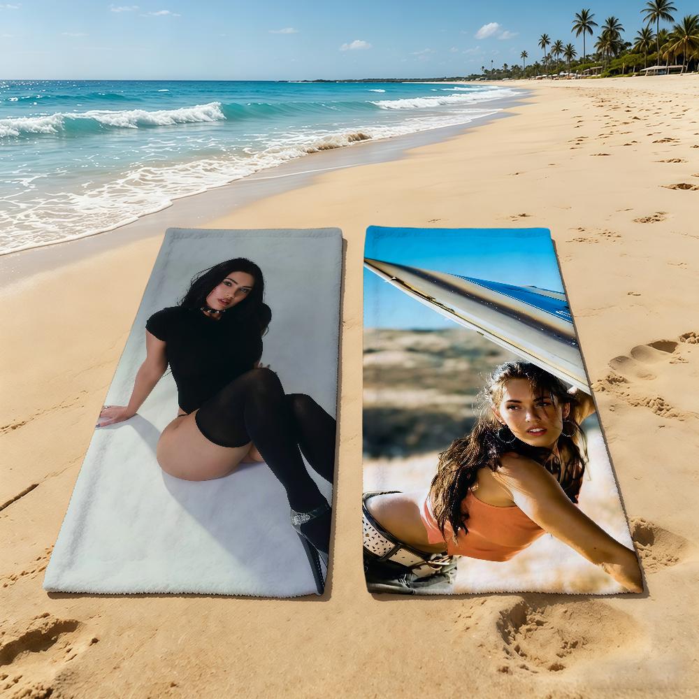 M-Megan F-Fox Actor Model Towel For Outdoor Camping Beach Towel Super Absorbent Quick-Drying Summer Towel