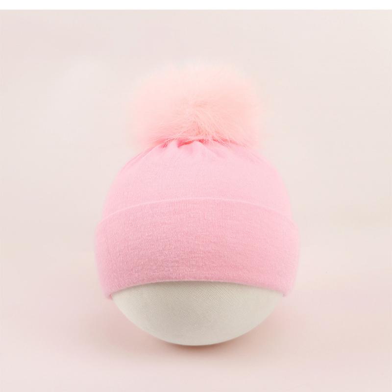 Baby Winter Warm Hats Toddler Pom Pom Beanie Knit Soft Caps For Boys Girls Cotton Elastic Children Bonnet Hat Beanies Girls Caps