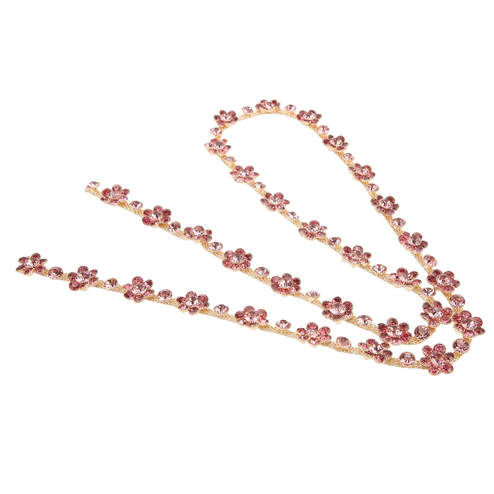 

Цепочка со стразами в виде цветов шириной 1,5 см, 1 ярд, цвета, прекрасная цепочка со стразами в виде подсолнуха для DIY