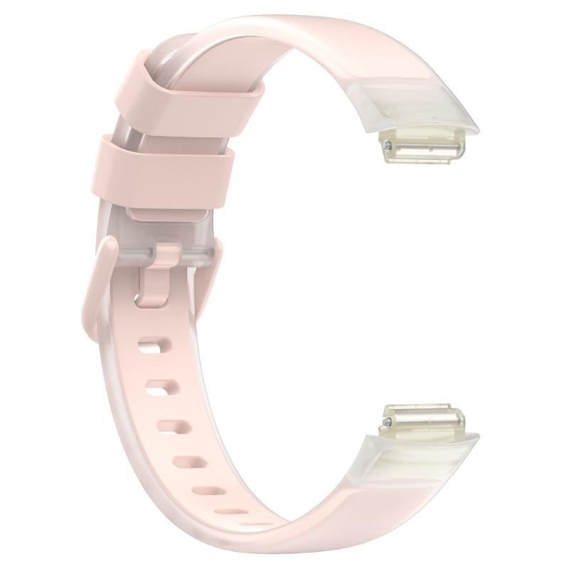 Clear Two Tones Fitness Band Breathable Soft Silicone Quick Change Accessory Simple Installation for Watch Inspire 3