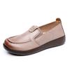 Women's new casual versatile wear lazy leather waterproof soft sole comfortable and not tired feet women's shoes