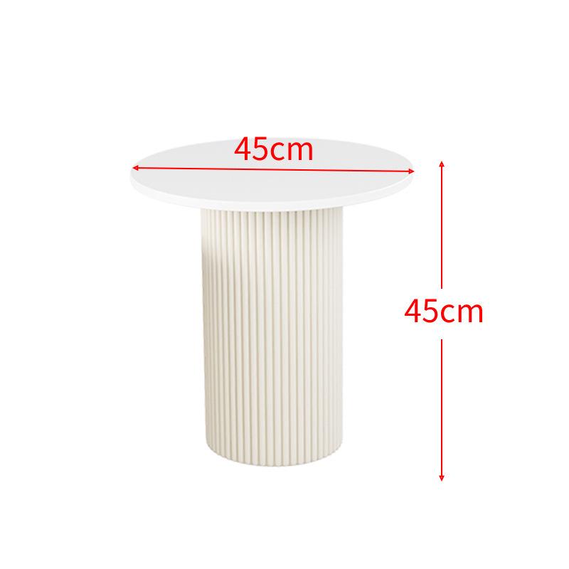 Modern Minimalist Round Sintered Stone Coffee Table - Perfect for Small Apartments and Living Rooms