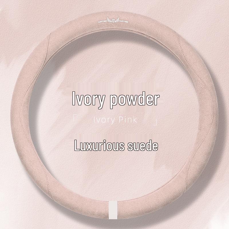 Suede & Fur Steering Wheel Covers: Winter Anti-Slip, Sweat-Absorbing, Luxury Women's Covers