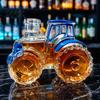 Termos na wino Kształt traktora Butelka na whisky, Szklany pojemnik w kształcie pojazdu, Dekoracyjna butelka do przechowywania Karafka Alkohol do domu Kuchni Baru