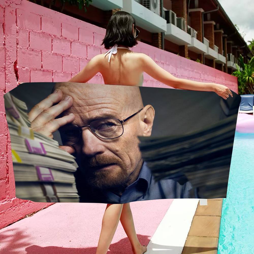 TV Play Breaking Bad Anime Beach Swimming Towel Soft Absorbent Washcloth Children's Gifts For Kids Travel Camping Gym