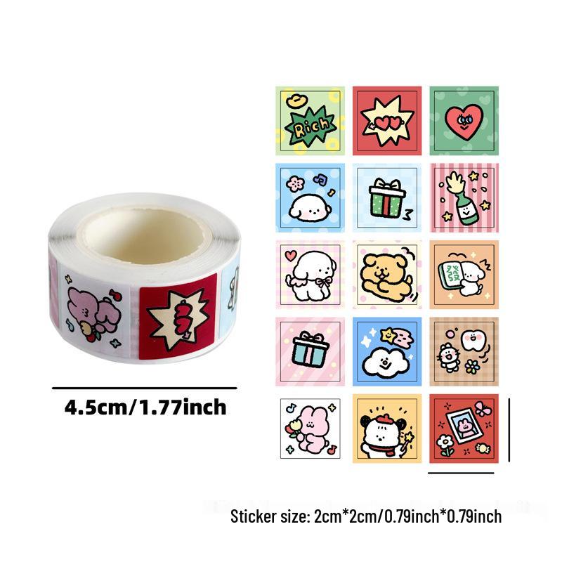 Little Bear & Rabbit Capybara Journal Stickers: Cute Cartoon Adhesive Stickers for DIY Decoration