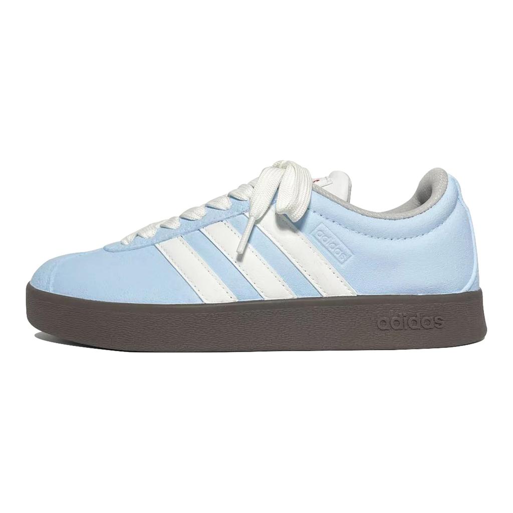 Adidas VL COURT 2.0 Blue Light Coverage Quick Dry Lightweight Low top Skateboard Shoes Unisex Blue White HQ1802(Team847-)