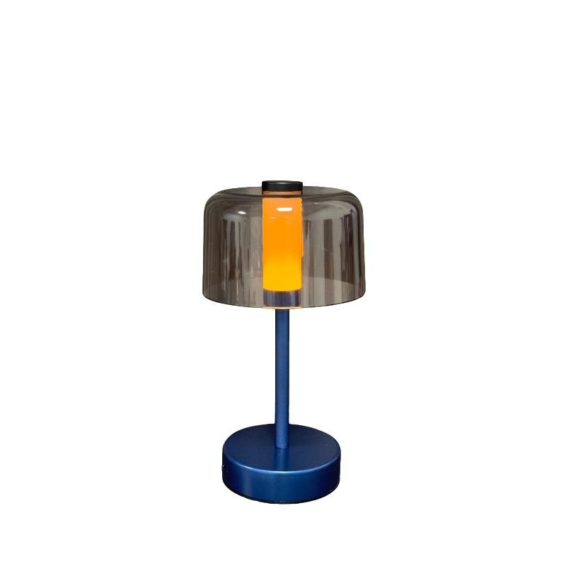 Cordless Retro Table Lamp Dimmable Touch Sensor LED Reading Lamp Wireless Lighting USB Rechargeable Metal Night Light