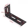 1Pc Adjustable L-Shape Corner Brace with Screws - Slotted Joint Right Angle Bracket for Furniture Wood Shelves Cabinet
