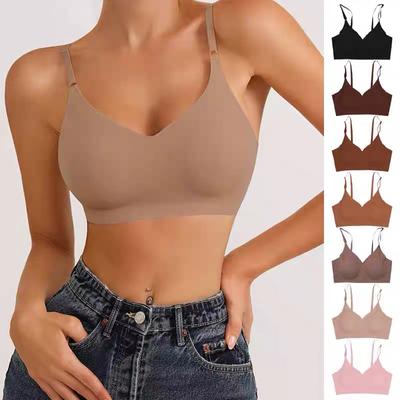 Seamless Bra for Woman Push Up Underwear Sleep Removable Padded Bralette One Piece Brassiere Wireless Comfort Bra Top Intimate Lingerie
