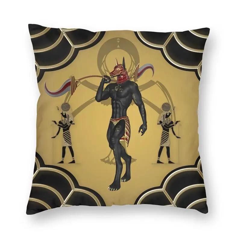 Egyptian cat and ankle cross floor print sofa cushion cover pillowcase home decoration party car bedding