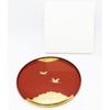 Maeju Lacquerware Tray, Vermilion, 27cm, 4M-133