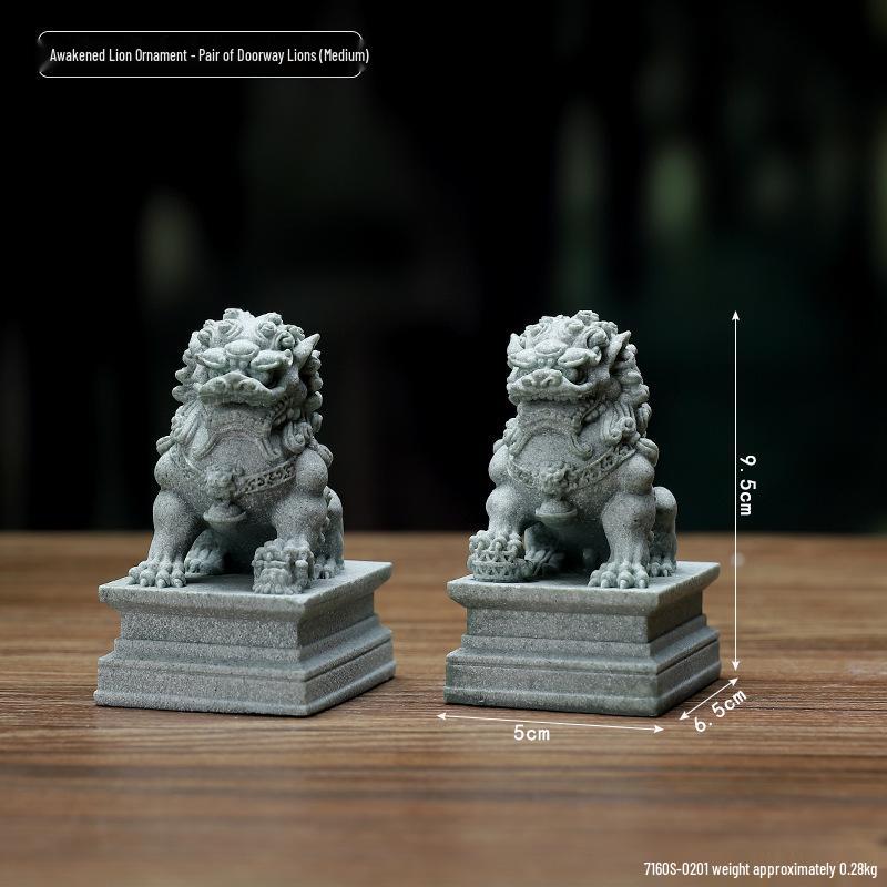 Porcelain Green Sandstone Buddha Ornament for Zen Fish Tank or Bonsai Display