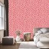Wallpaper Leather In Rose Gold, Coral and Red, Coral Background 50x1000