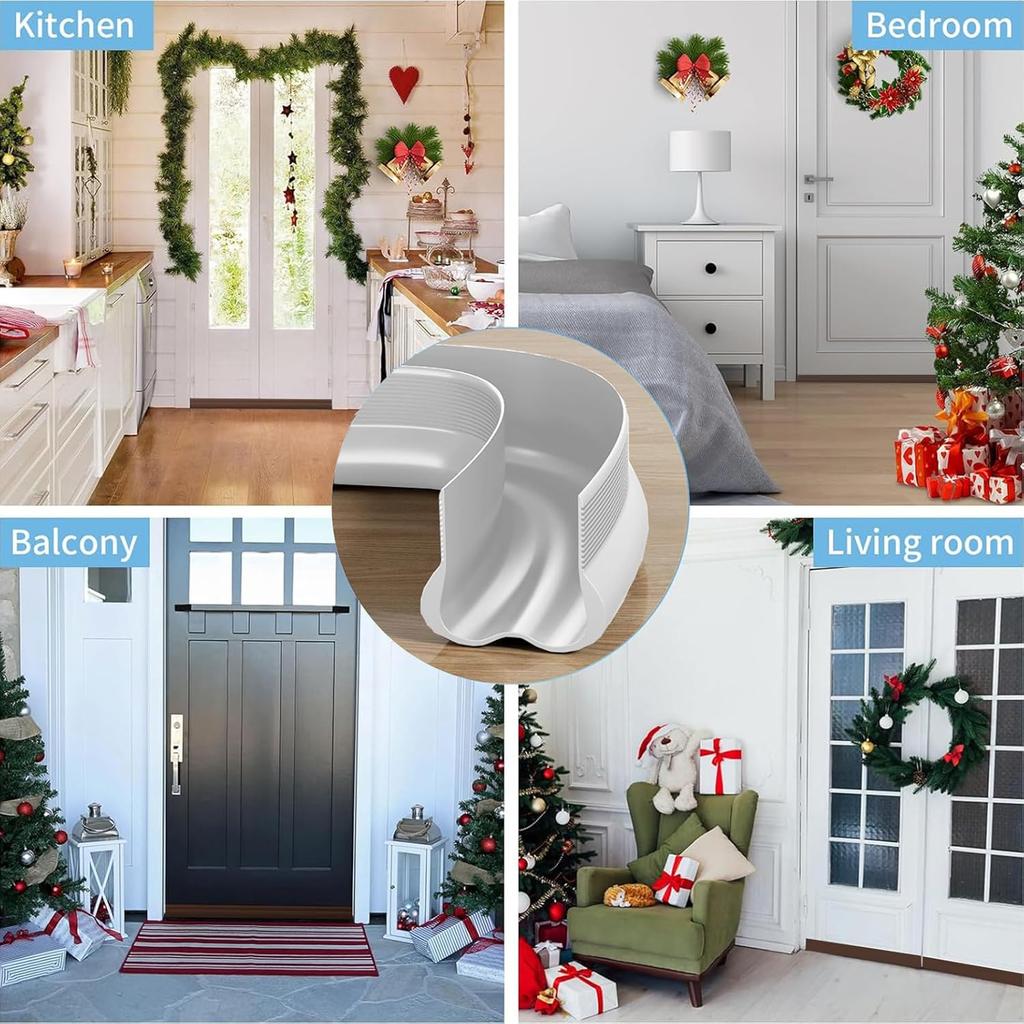 1/2PC Flexible Door Bottom Seal Strip Door  Gap Soundproofing Wind and Dust Proof Weather Strip Under Door Draft Stopper