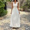 Cross-border European and American Casual Minimalist Sleeveless Waist-shrinking Dress Women's Wear Spring/Summer   Standalone