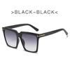 Fashion Square Sunglasses Women Vintage  Oversize T Women's Sun Glasses Black Gradient Female Glasses Men's Oculos UV400