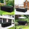 210D Oxford Outdoor Furniture Cover Waterproof Rectangular Patio Table Cover Black 213x132x74cm
