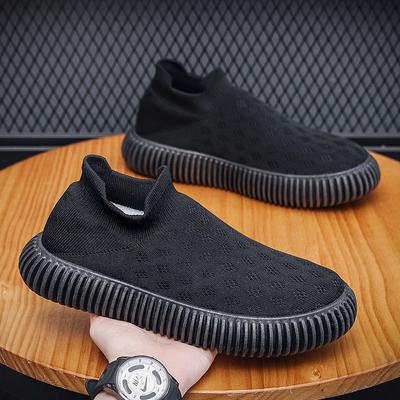 Mesh ademende vrijetijdsschoenen voor heren, antislip en lichtgewicht wandelschoenen voor heren