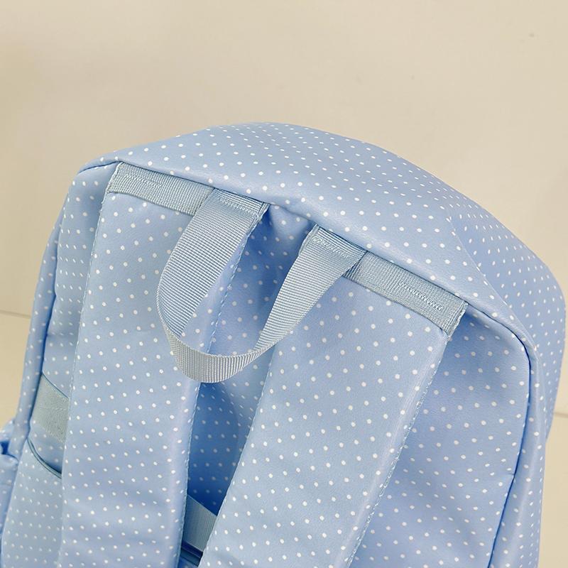 Dot Print Backpack Middle School Student Class Schoolbag Travel Computer Backpack