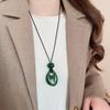 Vintage Colorful Design Kpop Long Chain Water Droplet Design Rope Chain Resin