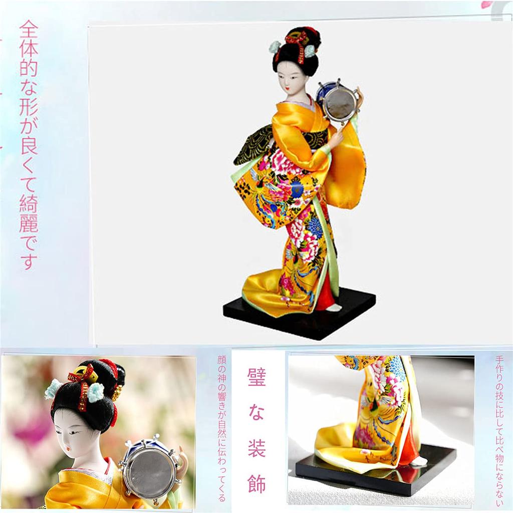 Japanese Japanese Kimono Japanese Japanese Geisha Doll Dancing Japanese Oriental Desktop Sushi Restaurant Japanese Gift for 25cm Doll, Doll, Doll,