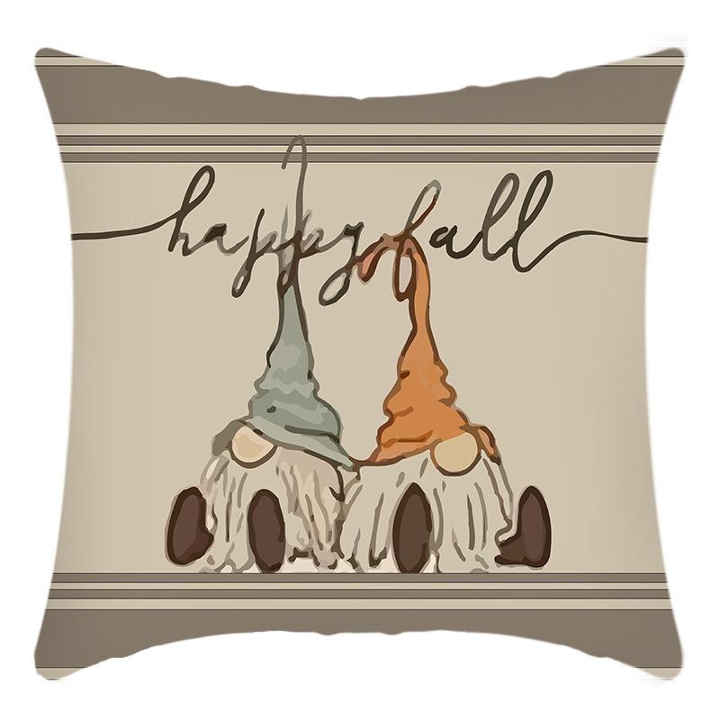 New Thanksgiving Pillowcase Pumpkin Letter Print Home Decoration Holiday Pillow Pillowcase