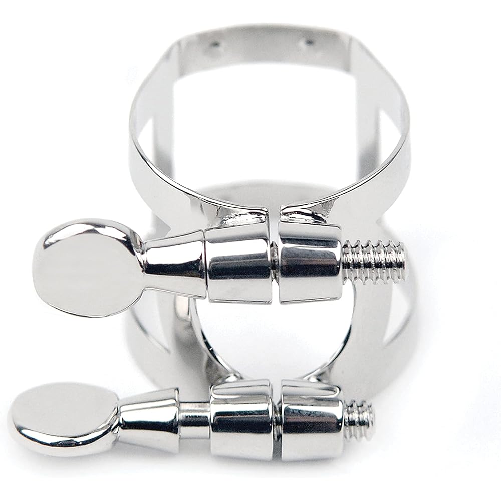 D Addario WoodWinds D Addario Rico by D Addario RBS1LN Nickel Plated Ligature for Baritone Saxophone [Domestic Genuine Product]