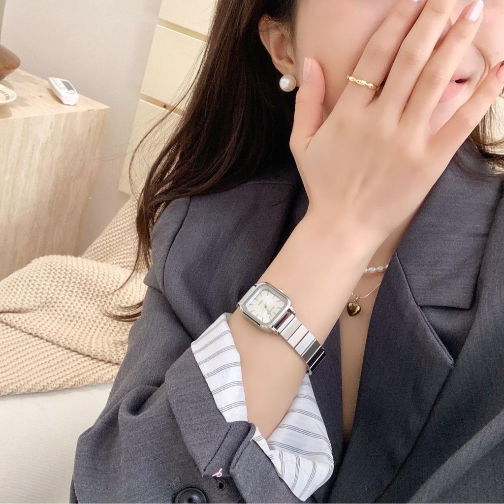Square Watch Women'S Light Luxury Niche High-End Sense Simple Temperament Student Style Small Women'S Watch