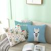 Cute Cartoon Alpaca Cushion Cover Creative Alpaca Printed Decorative Pillow Cover Alpaca Pillow Cover Sofa