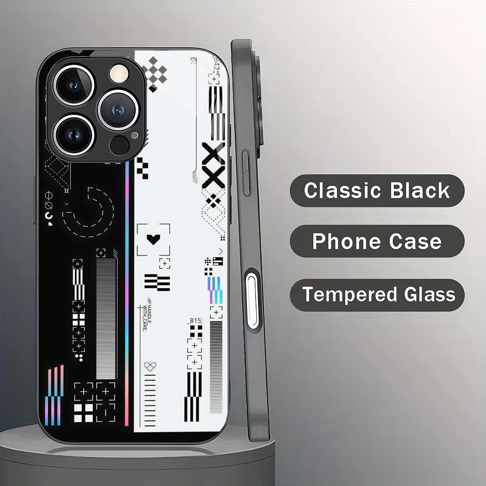 

Game theme pattern tempered glass mobile phone case suitable for iPhone 17/16/15/14/13/12/11Pro Max all-inclusive anti-fall iPhone 16