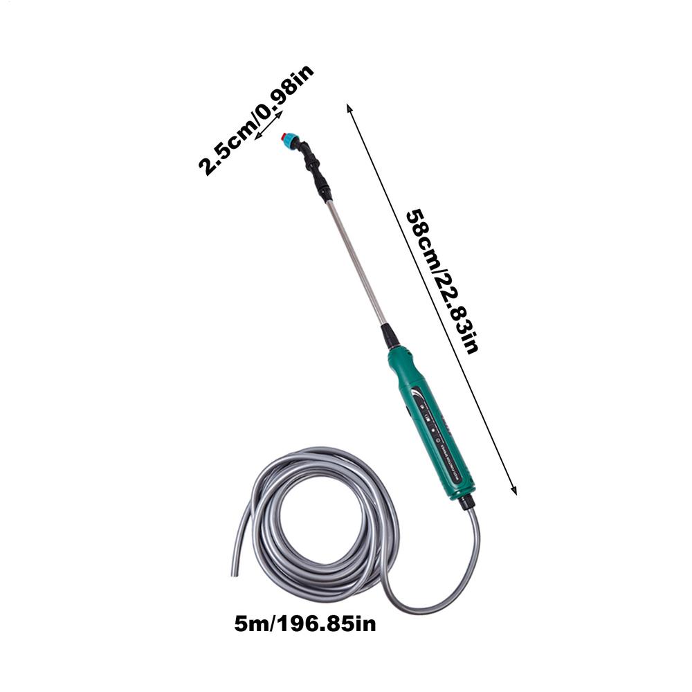 Retractable And Adjustable Electric Water Sprayer Plant Mister 3 Mist Nozzles Plant High-Pressure Sprinkler Watering 3/5 Meters