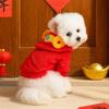 Pet Clothes Autumn and Winter New Small Dogs and Puppies Holiday Happy New Year Clothes