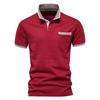 Men's Polo Shirt Summer Lapel Breathable Sports Patchwork Pocket