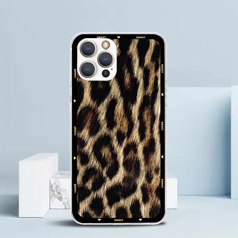 

Animal Leopard Print Phone Case For IPhone 16 17 Air 16E 15 14 Plus 13 Mini 12 11 Pro Max 7 8 + SE 2020 Soft TPU Back Cover 16 1 iPhone 15